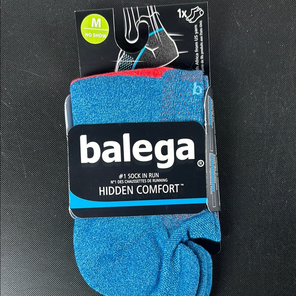Balega Blue Hidden Comfort No Show Socks siE M